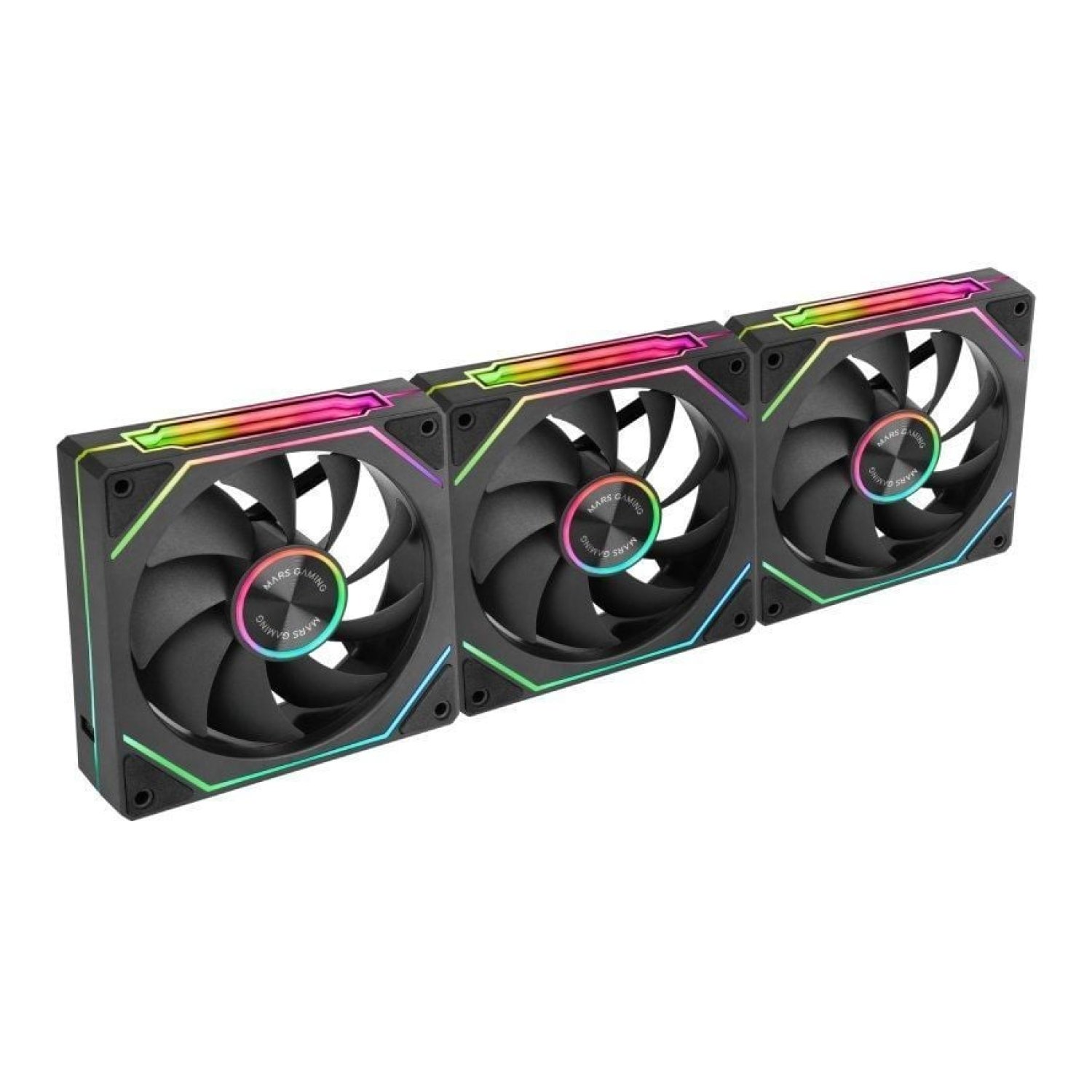 Pack 3 Ventiladores Mars Gaming MF-LINKFINITYKIT2/ 12cm/ ARGB