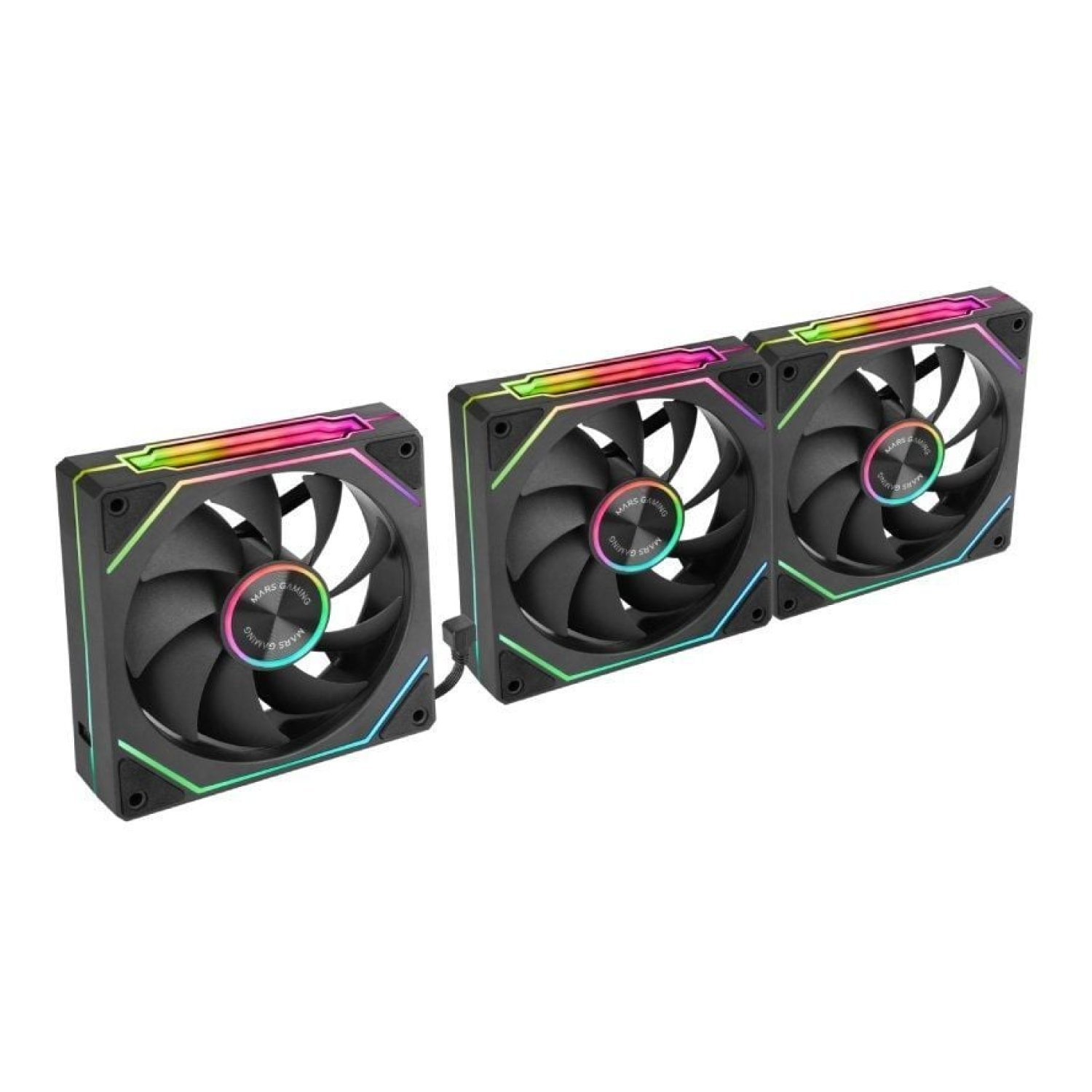 Pack 3 Ventiladores Mars Gaming MF-LINKFINITYKIT2/ 12cm/ ARGB