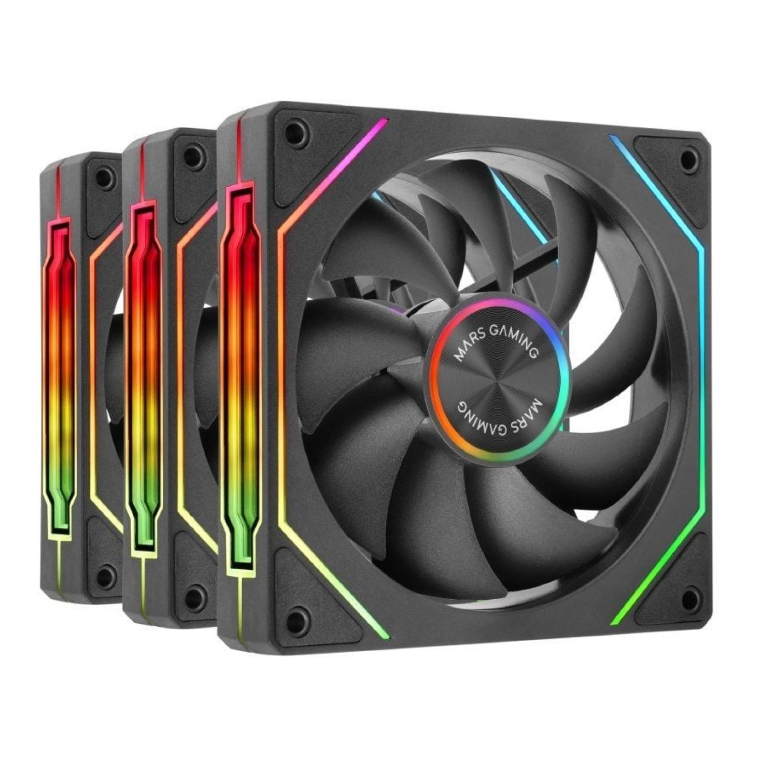 Pack 3 Ventiladores Mars Gaming MF-LINKFINITYKIT2/ 12cm/ ARGB