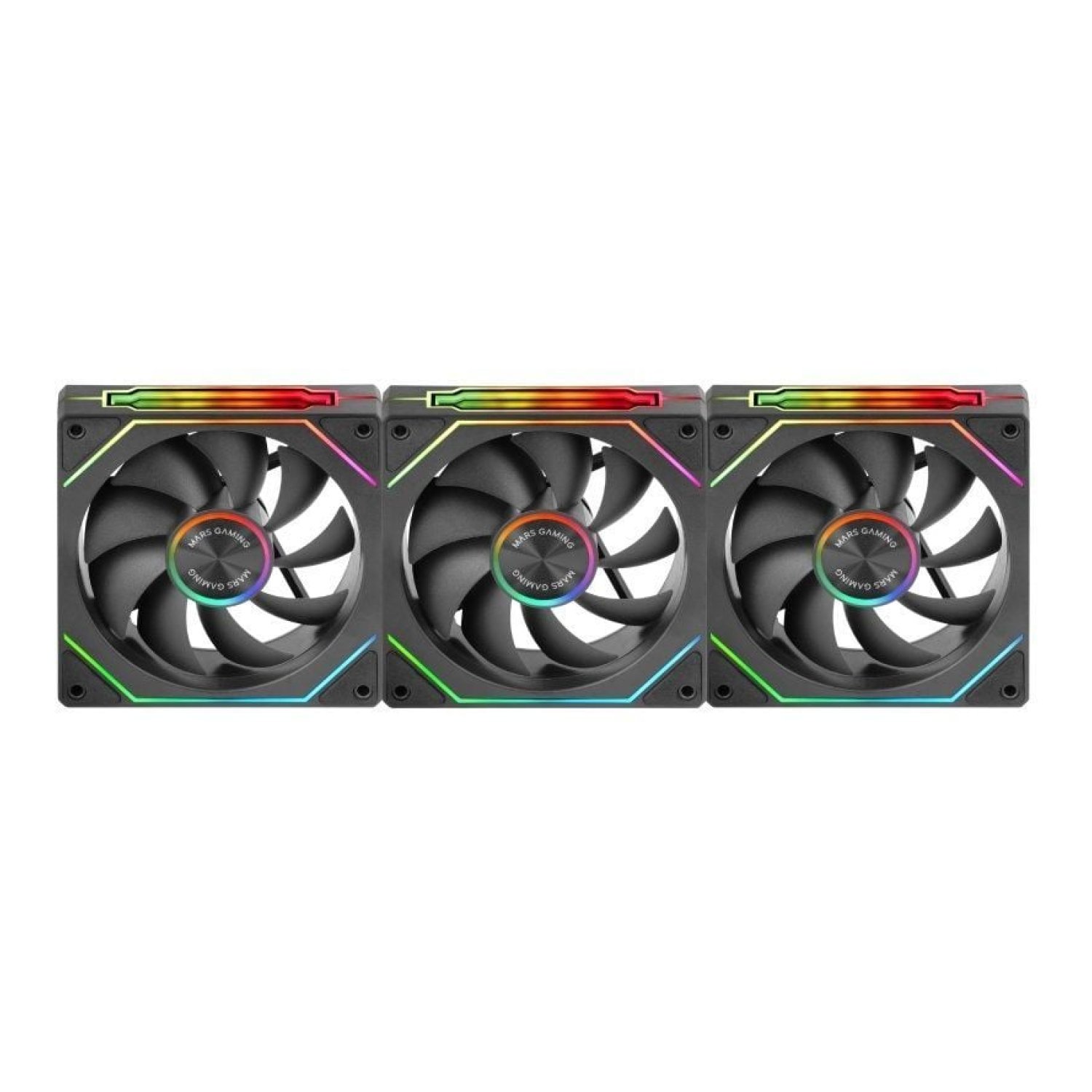 Pack 3 Ventiladores Mars Gaming MF-LINKFINITYKIT2/ 12cm/ ARGB
