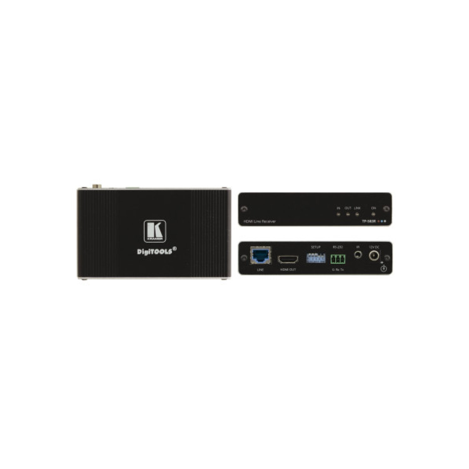 Kramer Electronics TP-583R extensor audio/video Receptor AV Negro