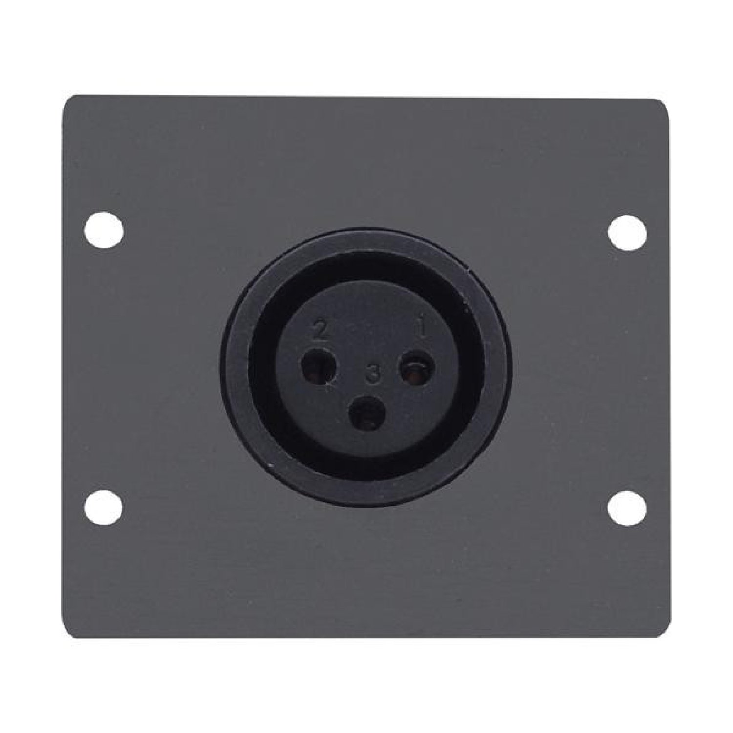 Kramer Electronics WA-1XLF(B) placa de pared y cubierta de interruptor Negro