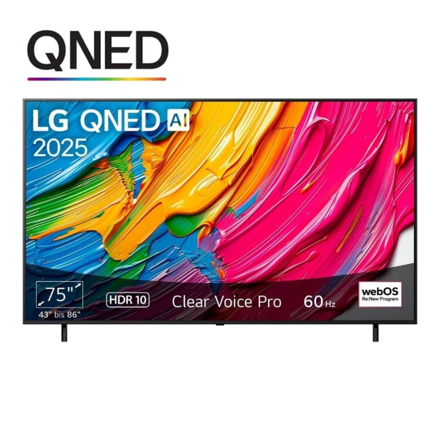Televisor LG QNED AI QNED80 75QNED80A6A 75"/ Ultra HD 4K/ Smart TV/ WiFi