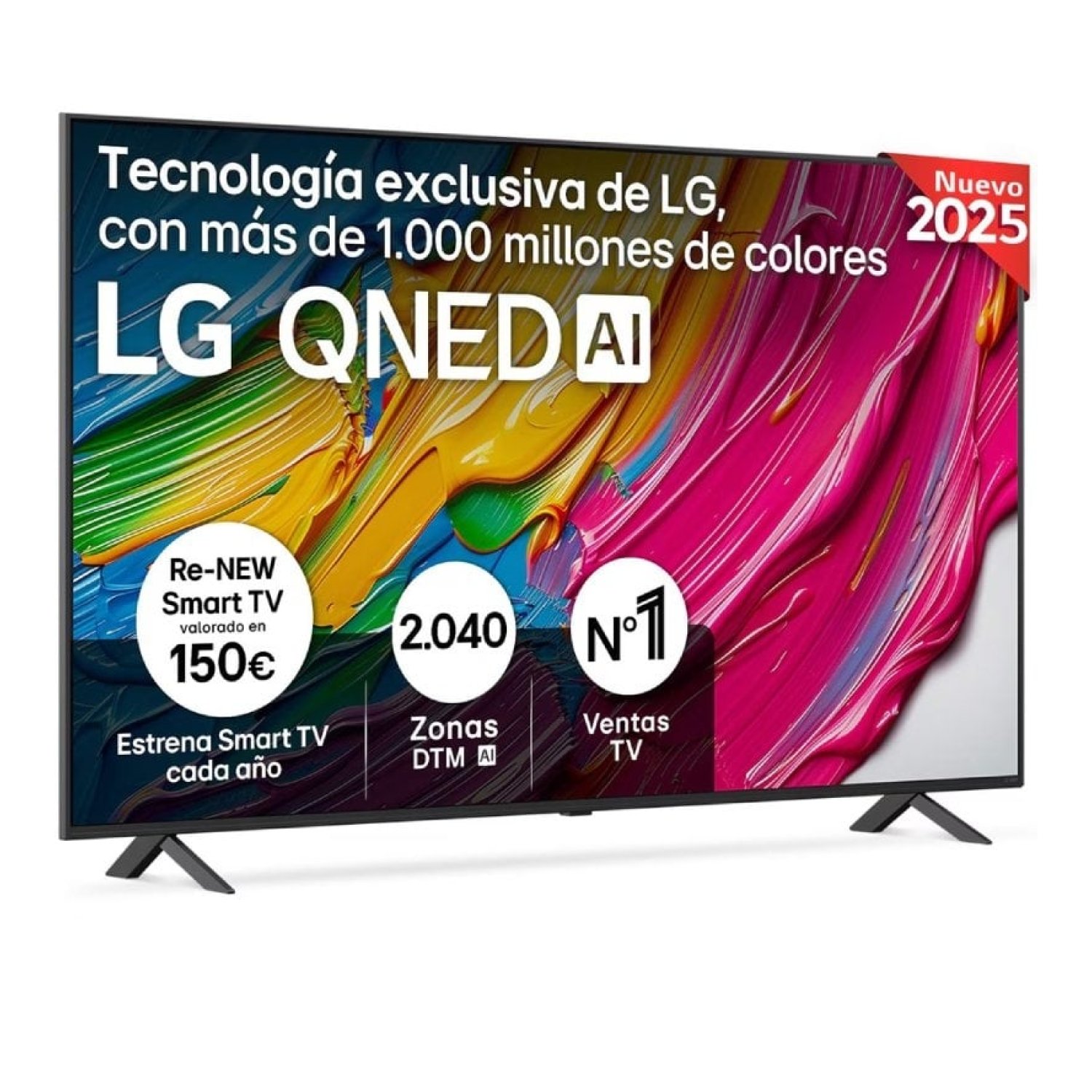 Televisor LG QNED AI QNED80 75QNED80A6A 75"/ Ultra HD 4K/ Smart TV/ WiFi