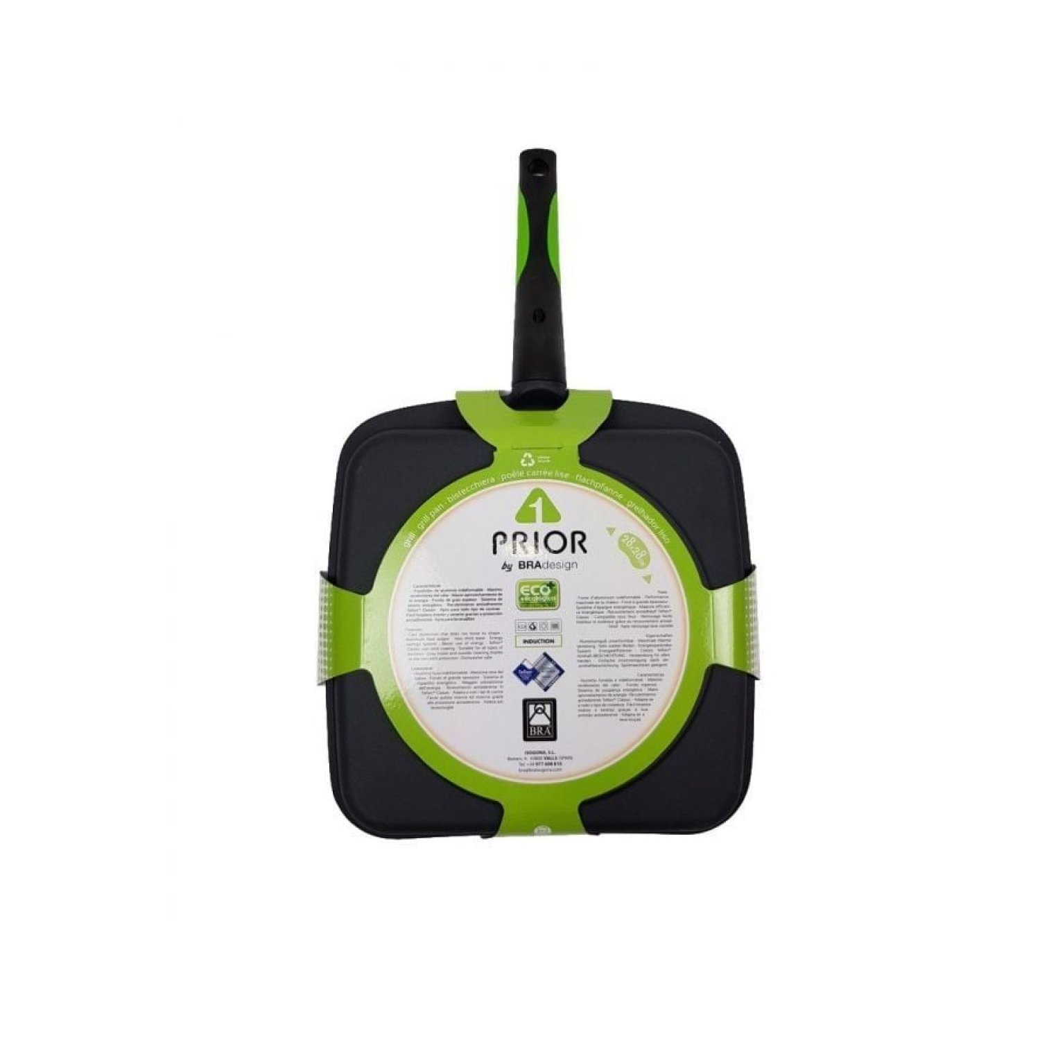 Asador Bra Prior A121457/ Ø28cm/ Aluminio fundido/ Apto para Inducción
