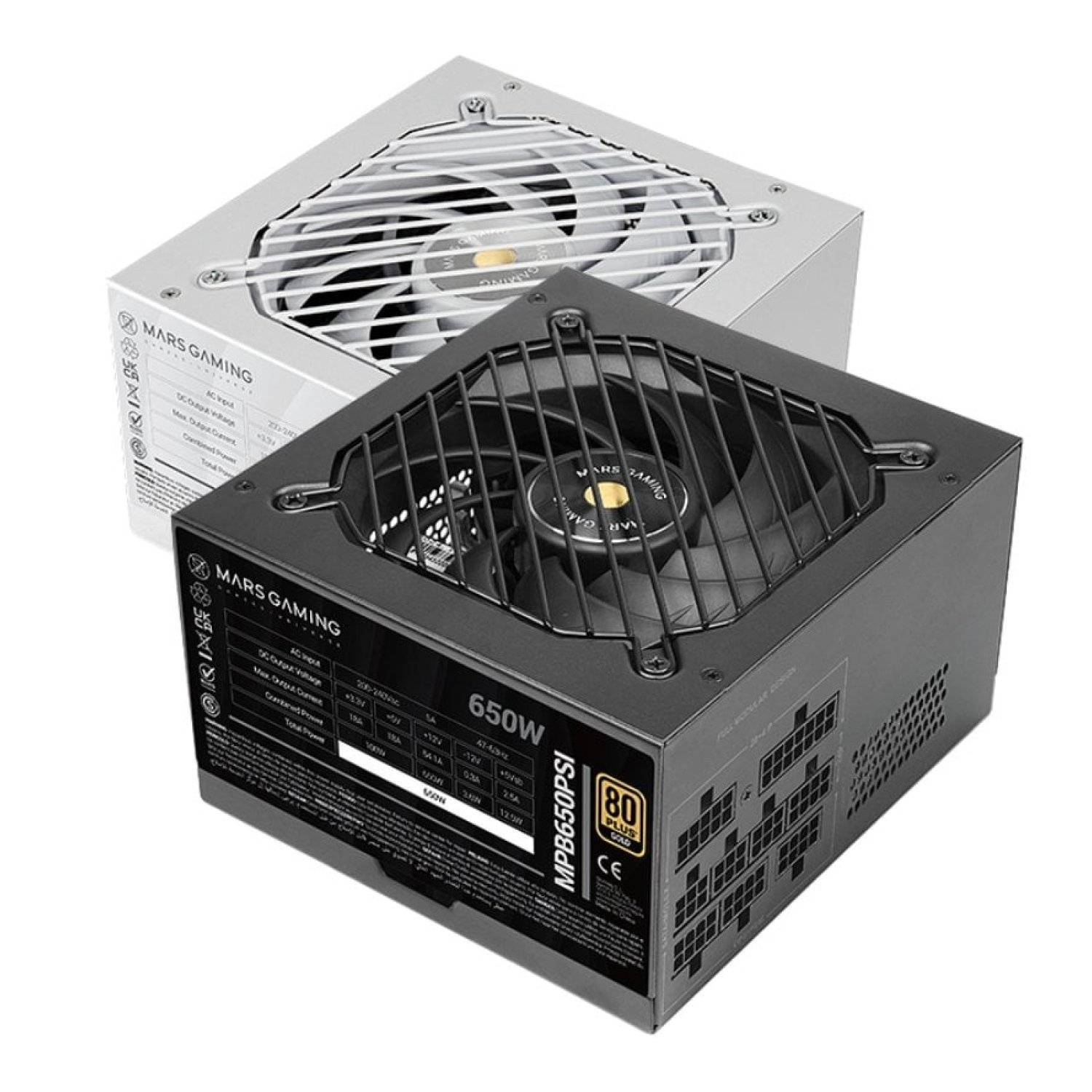 Fuente de Alimentación Mars Gaming MPB650PSI/ 650W/ Ventilador 12cm/ 80 Plus Gold