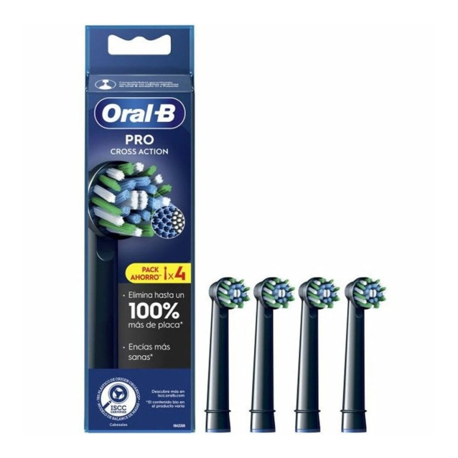 Cabezal de Recambio para cepillo Oral-B Pro Cross Action/ Pack 4 uds