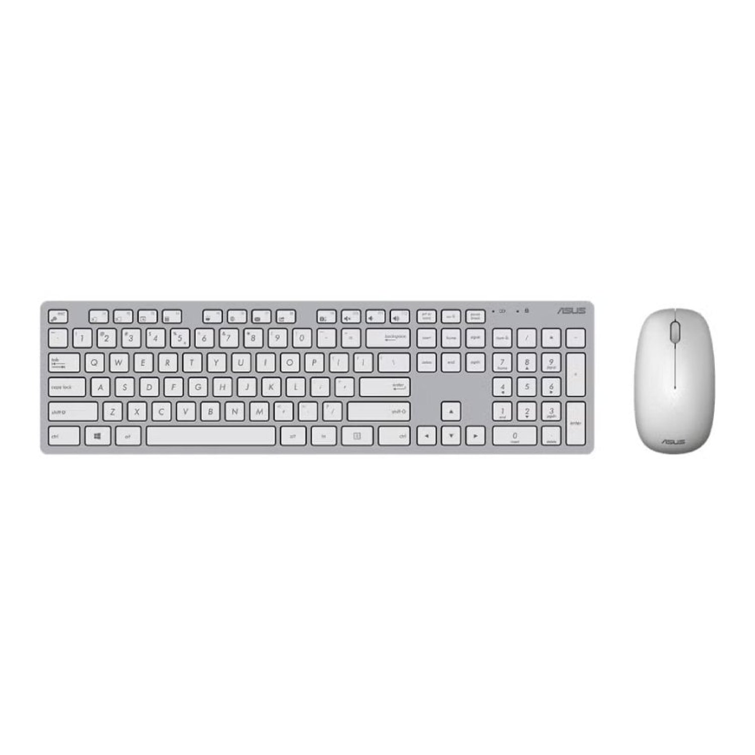 Teclado y Ratón Inalámbricos Asus W5000 Wireless/ Blanco
