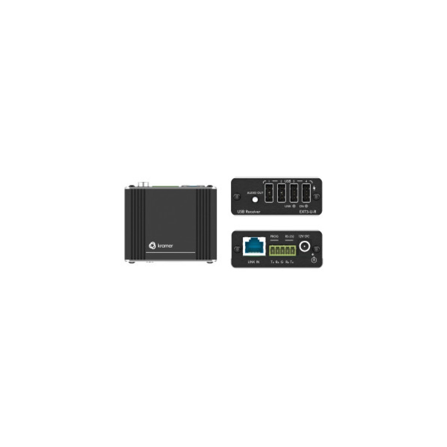 Kramer Electronics EXT3-U-R Transmisor y receptor de señales AV
