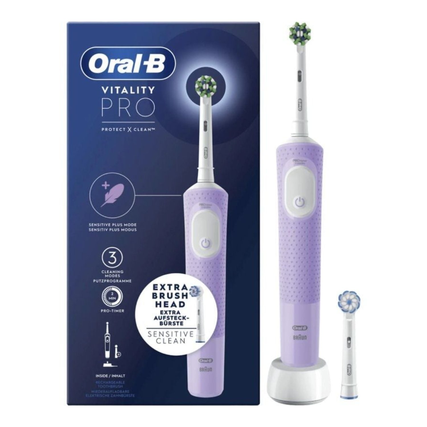 Cepillo Dental Braun Oral-B Vitality Pro/ Purpura