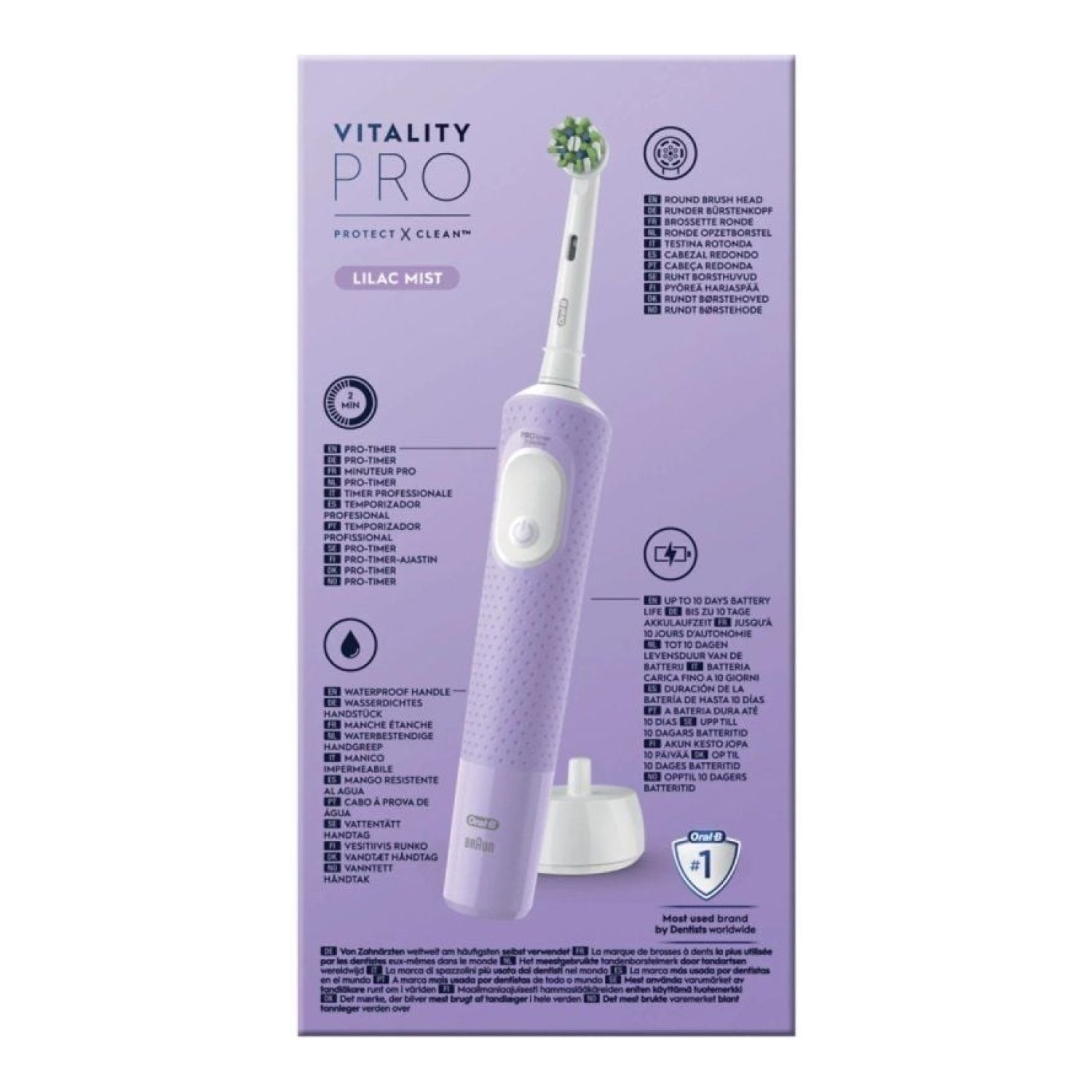 Cepillo Dental Braun Oral-B Vitality Pro/ Purpura