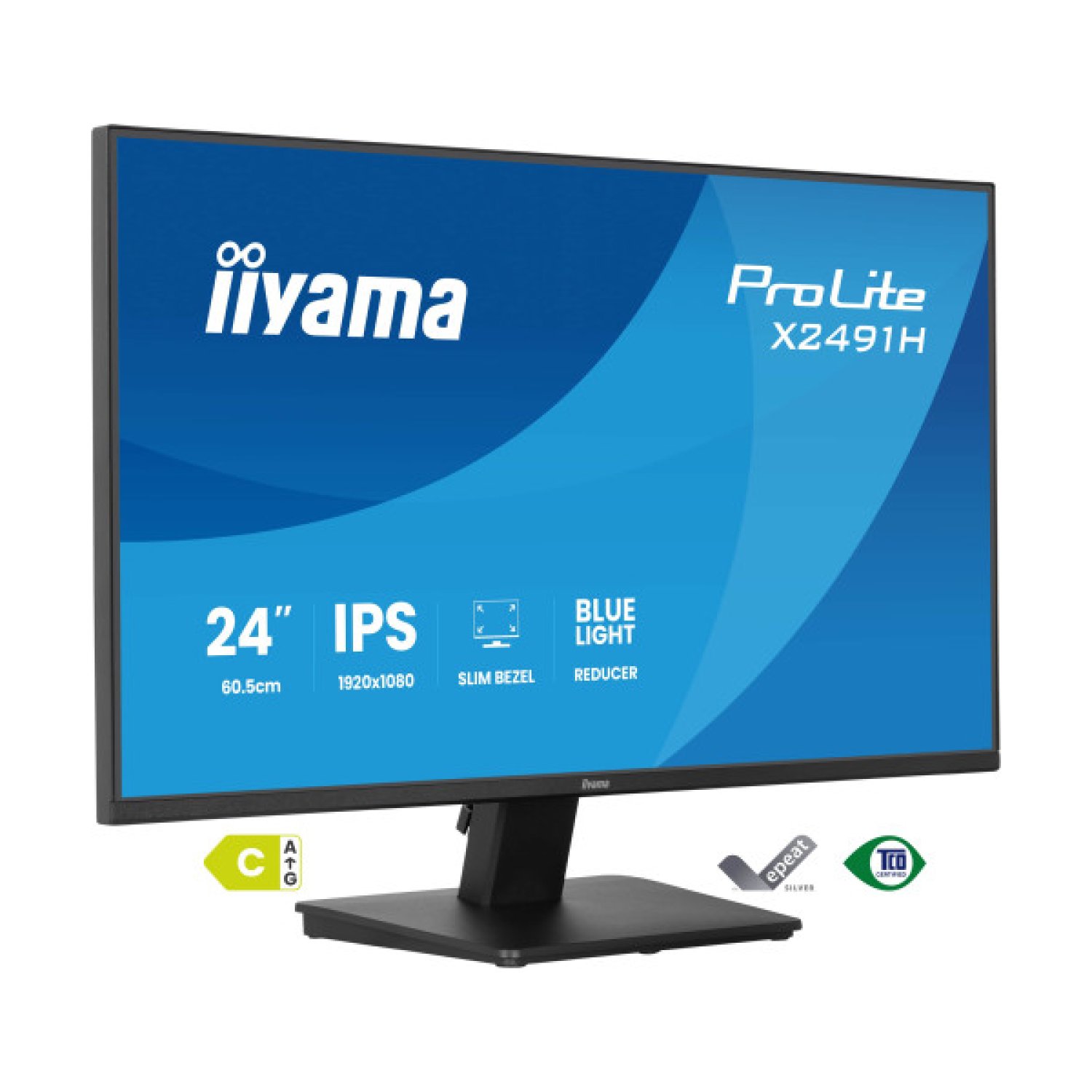 iiyama ProLite X2491H-B1 pantalla para PC 60,5 cm (23.8") 1920 x 1080 Pixeles Full HD Negro