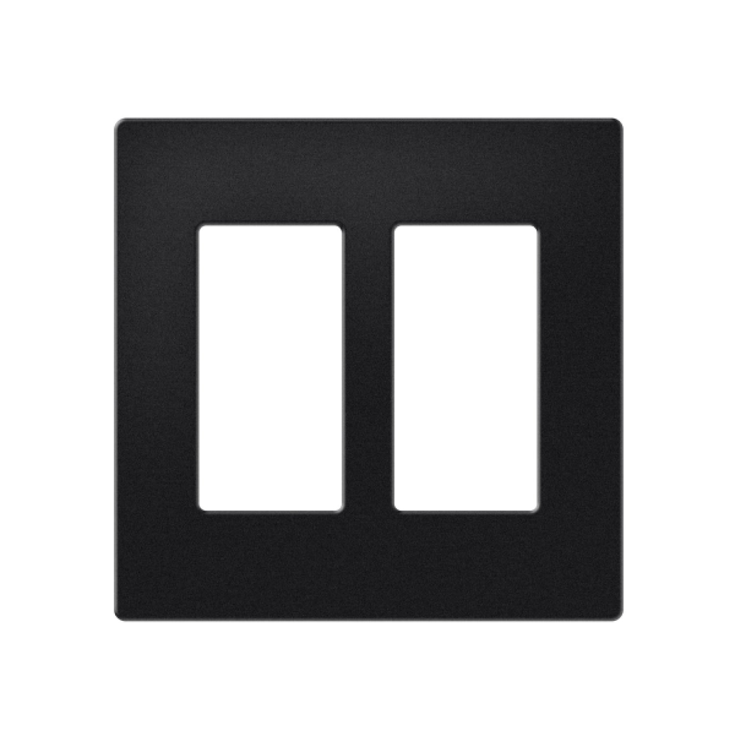 CRESTRON DECORATOR STYLE FACEPLATE, 2-GANG, BLACK TEXTURED (FP-G2-B-T) 6506268