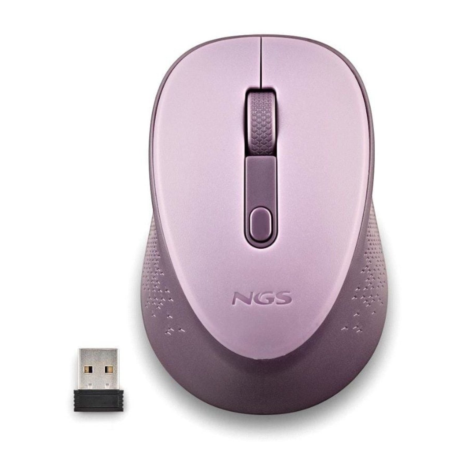 Ratón Inalámbrico NGS Dew Lilac/ Hasta 1600 DPI/ Lila