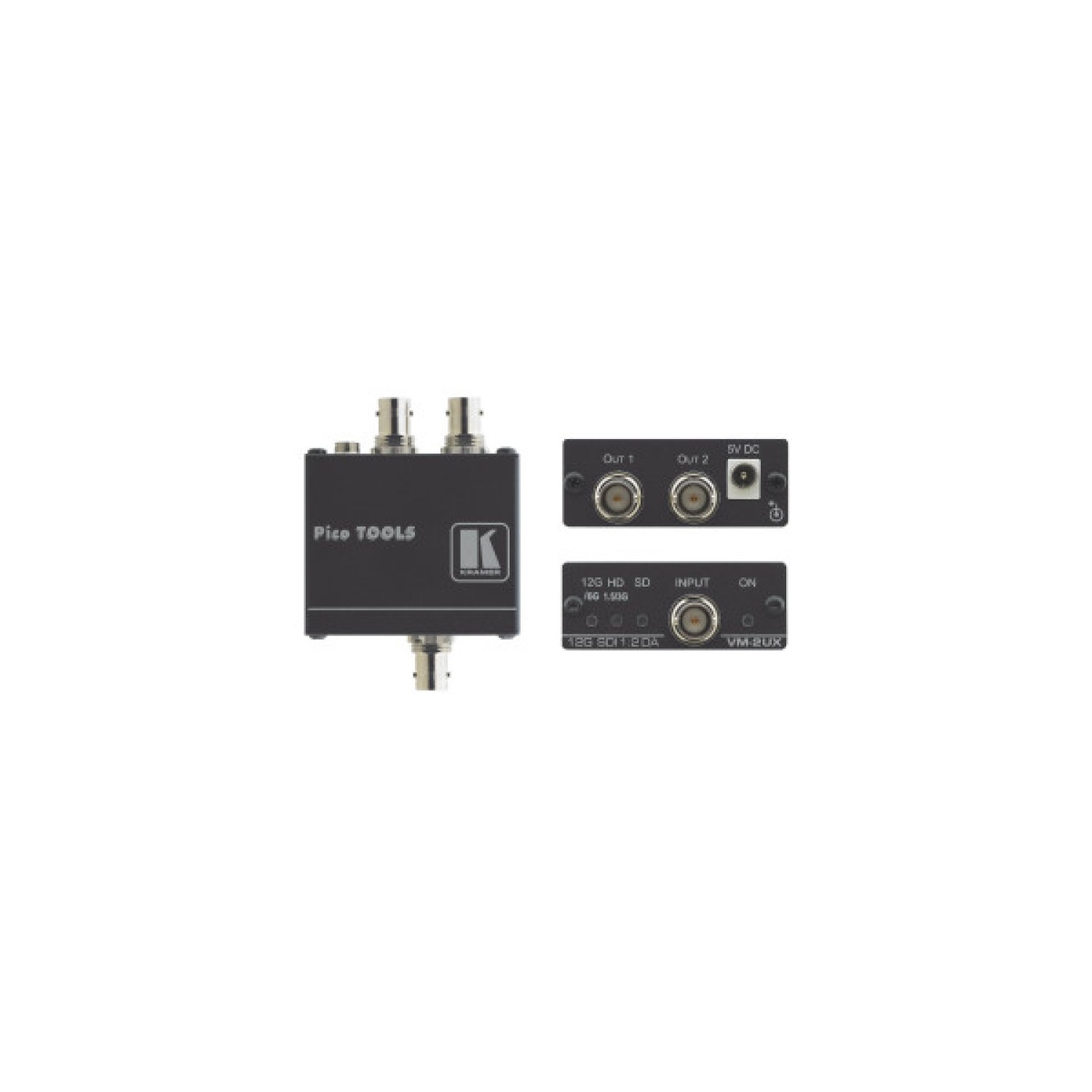 Kramer Electronics VM-2UX amplificador de línea de video Negro
