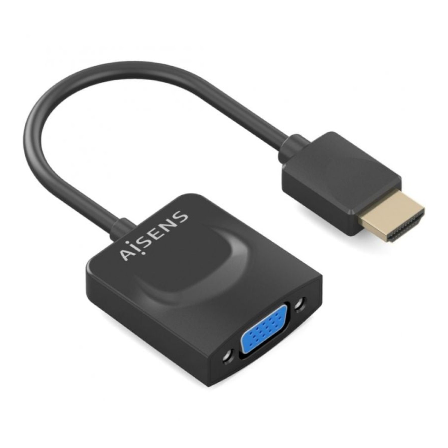 Conversor Aisens A122-0947/ HDMI Macho - SVGA Hembra/ 15cm/ Negro