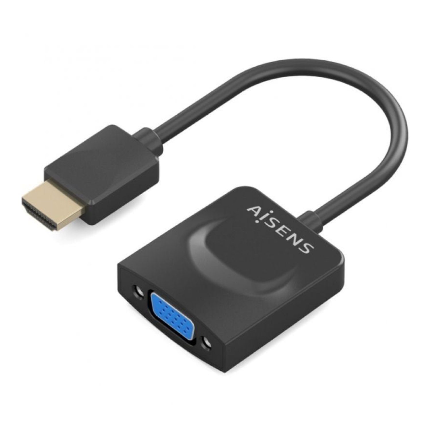 Conversor Aisens A122-0947/ HDMI Macho - SVGA Hembra/ 15cm/ Negro