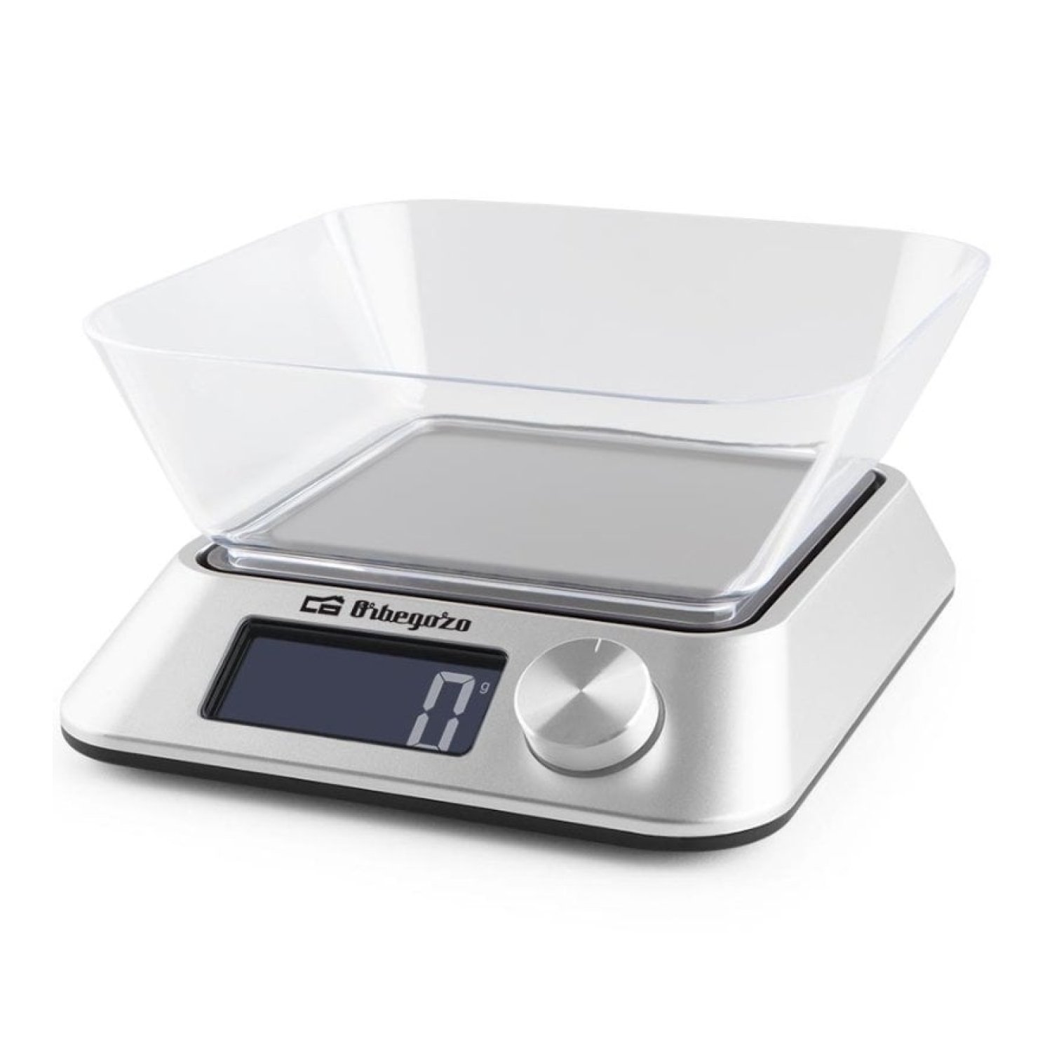 Báscula de Cocina Electrónica Orbegozo PC 1030 A/ hasta 5kg/ Plata