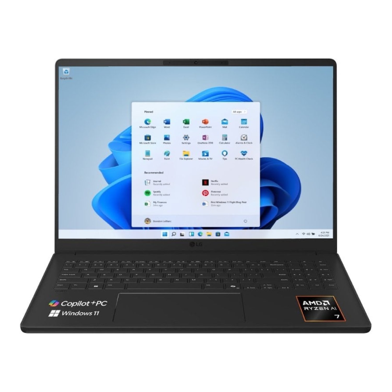 Portátil LG Gram 16U55U-G.AU75BN Ryzen AI 7 445/ 16GB/ 512GB SSD/ 16"/ Win11