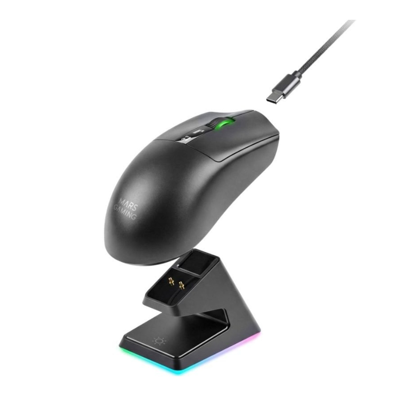 Ratón Gaming Mars Gaming MMW-Elite/ Batería Recargable/ Hasta 20000 DPI