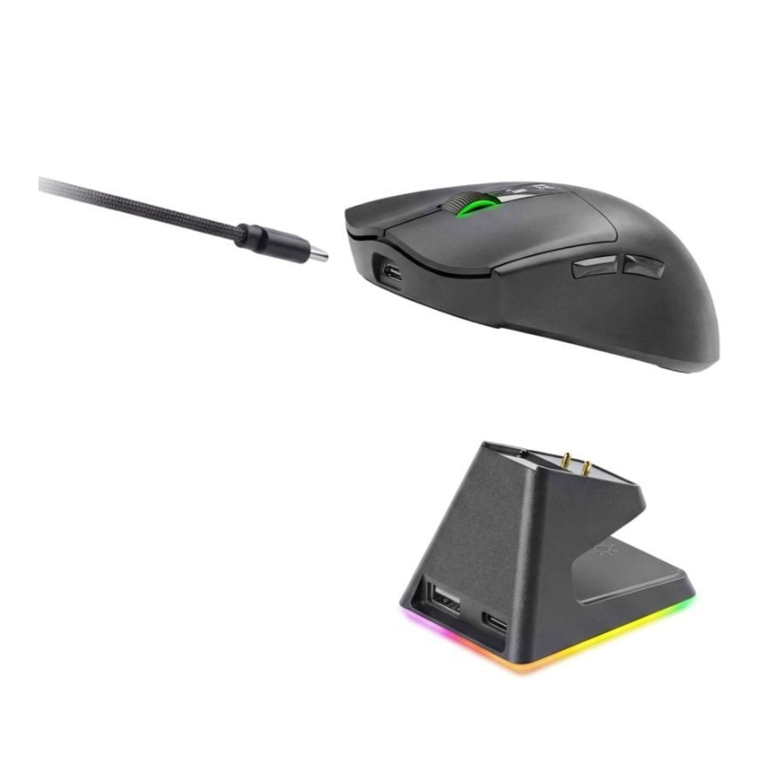 Ratón Gaming Mars Gaming MMW-Elite/ Batería Recargable/ Hasta 20000 DPI