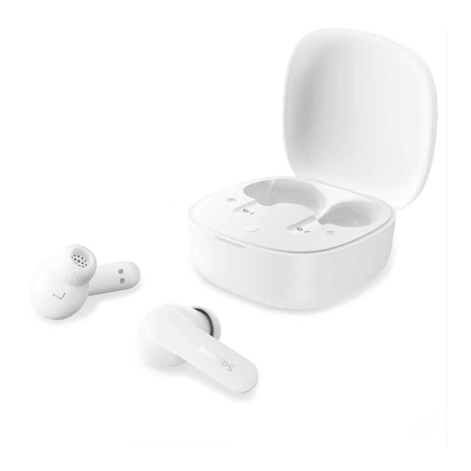 Auriculares Bluetooth Philips TAT2100WT con estuche de carga/ Autonomía 8h/ Blancos