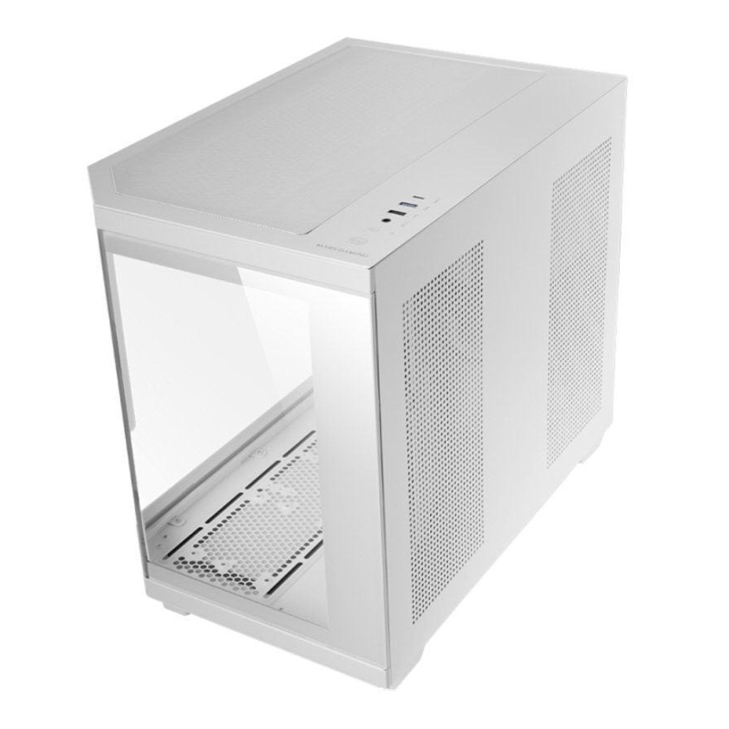 Caja Gaming Minitorre Mars Gaming MC-3TCORELCDM/ Blanca