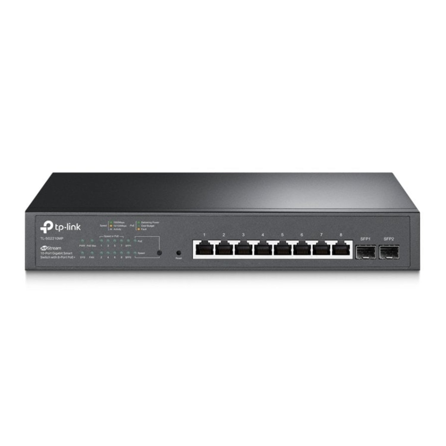 Switch TP-Link Omada Smart Gigabit JetStream TL-SG2210MP 10 Puertos/ RJ-45 10/100/1000 PoE/ SFP