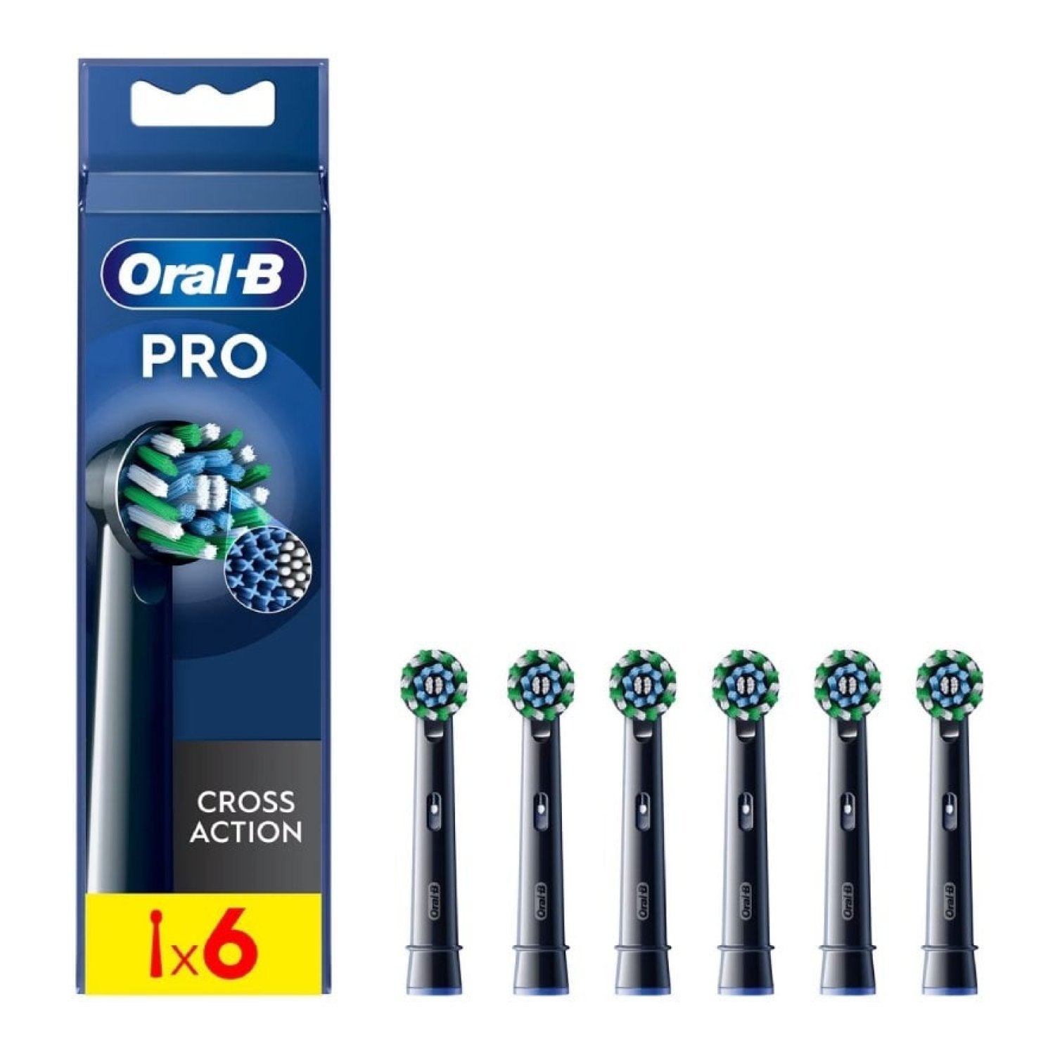 Cabezal de Recambio para cepillo Oral-B Pro Cross Action/ Pack 6 uds