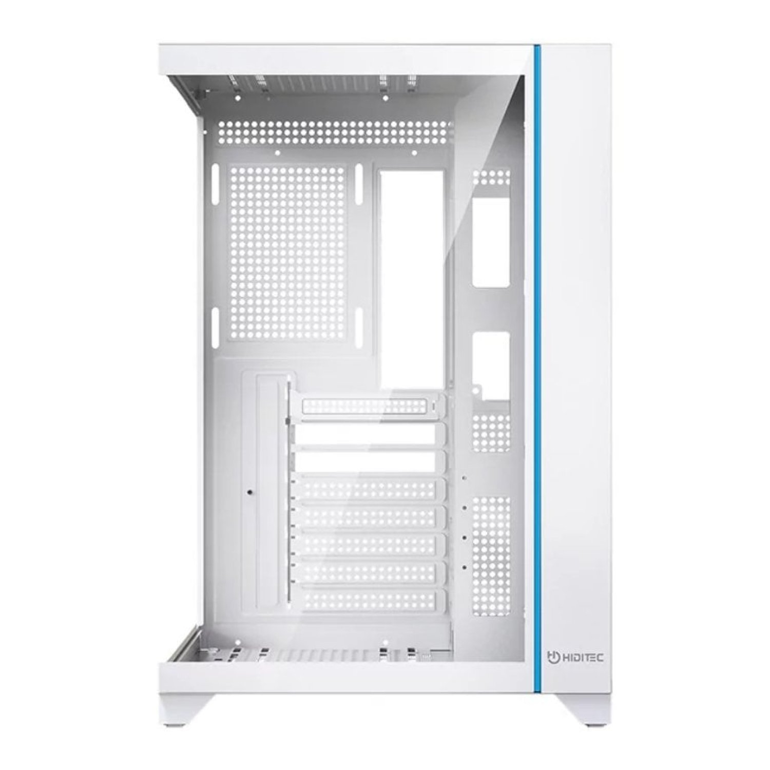 Caja Gaming Semitorre Hiditec H3 Pro// Blanca
