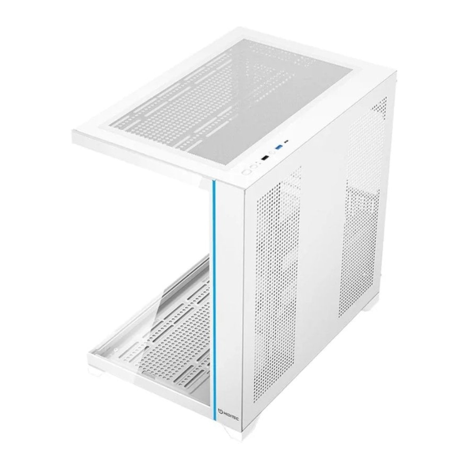 Caja Gaming Semitorre Hiditec H3 Pro// Blanca