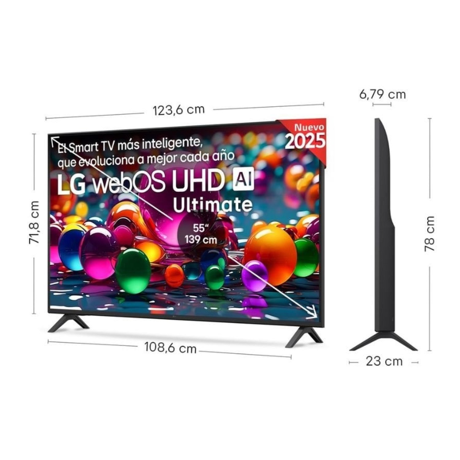Televisor LG UHD 55UA75006LA 55"/ Ultra HD 4K/ Smart TV/ WiFi