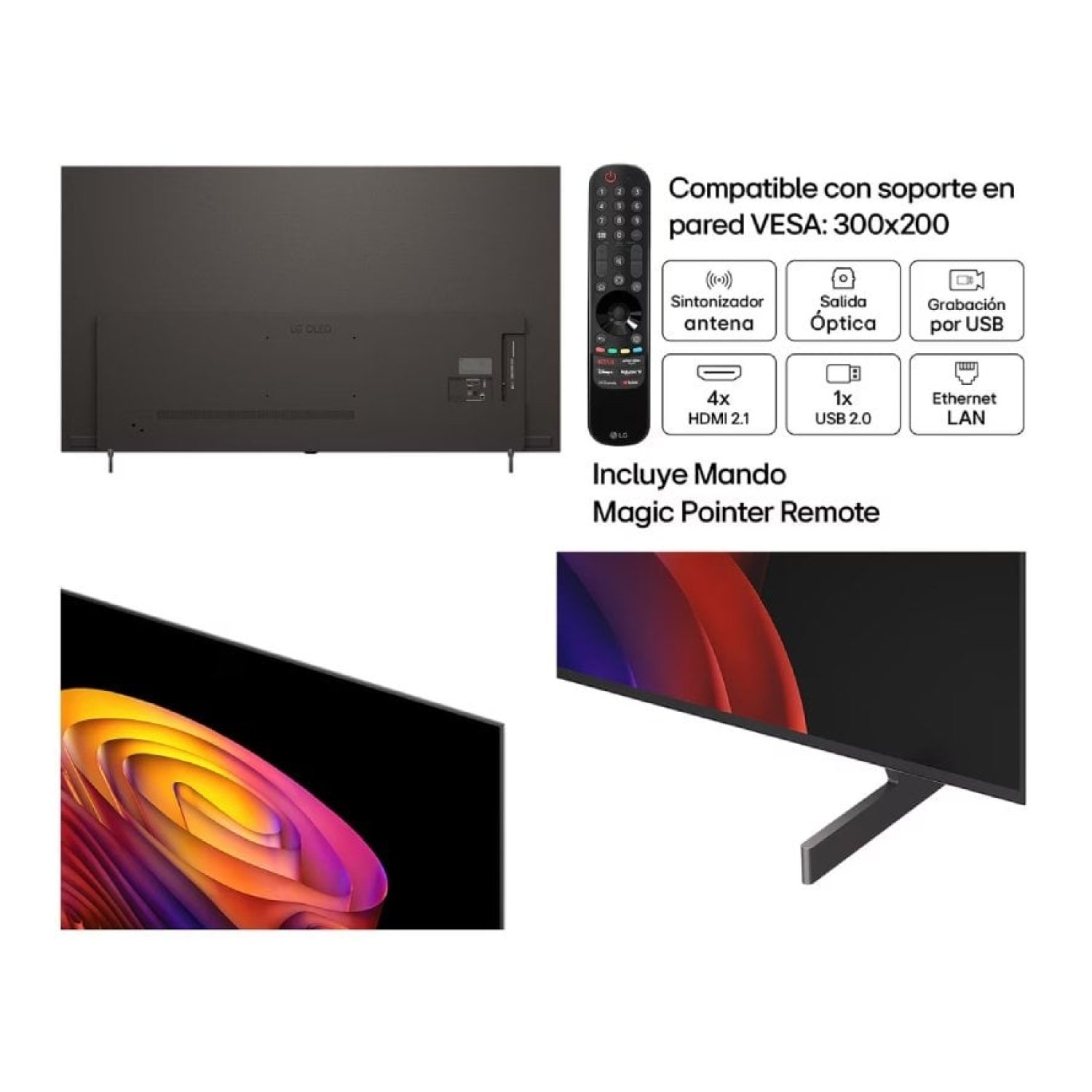 Televisor LG OLED AI B6 OLED77B6ELC 77"/ Ultra HD 4K/ Smart TV/ WiFi
