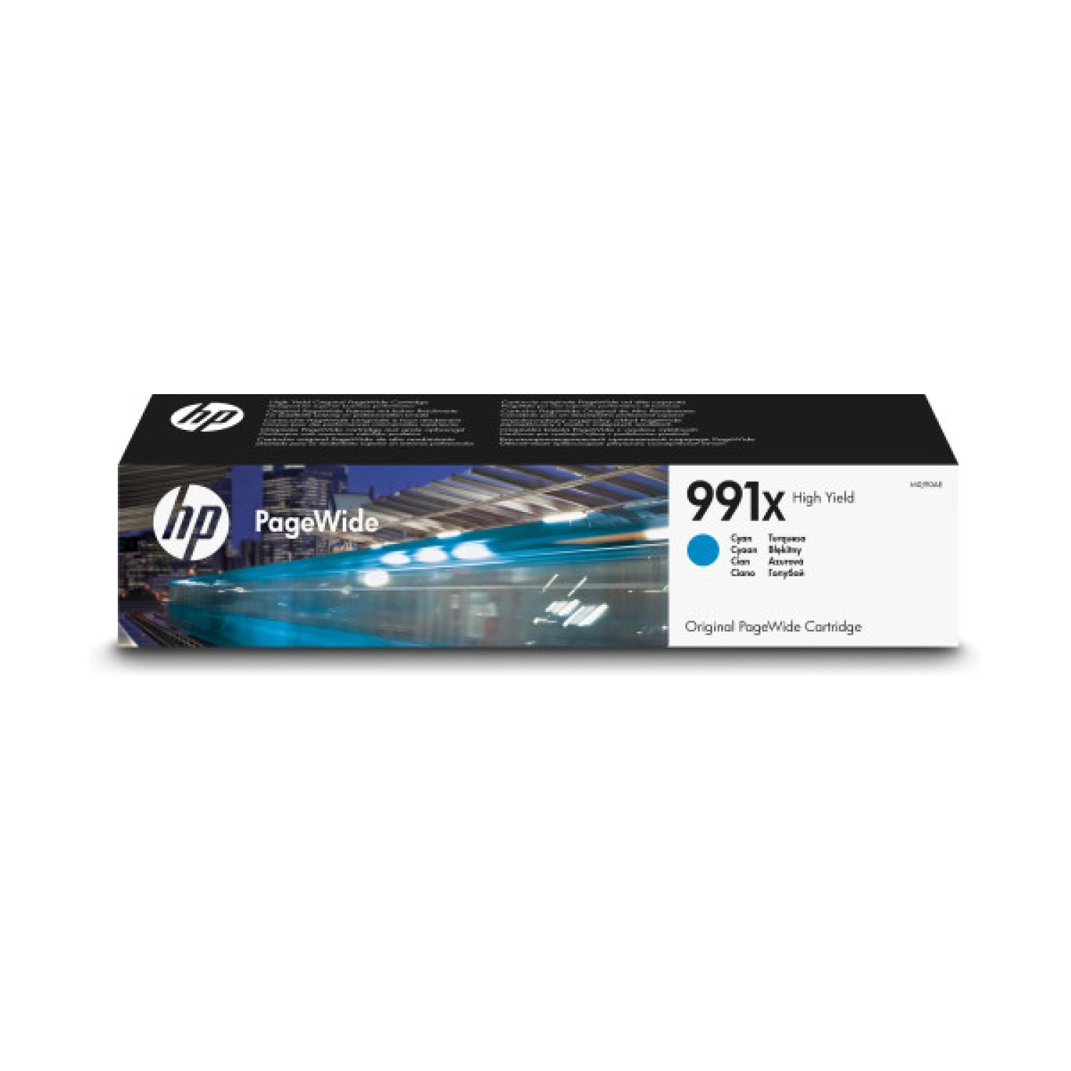 HP Cartucho Original PageWide 991X de alta capacidad cian