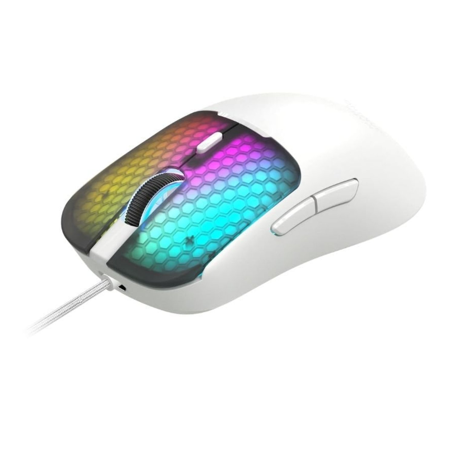 Ratón Gaming Mars Gaming MM-Viper/ Hasta 12800 DPI/ Blanco