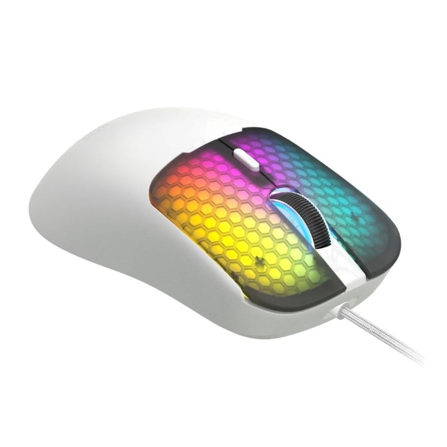 Ratón Gaming Mars Gaming MM-Viper/ Hasta 12800 DPI/ Blanco