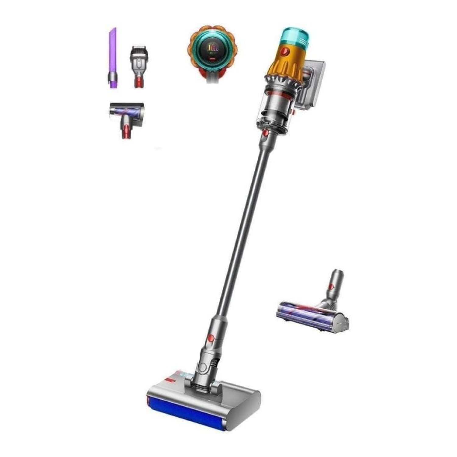 Aspirador Escoba con batería Dyson V12s Detect Slim Submarine/ 140W/ Autonomía 60 Min