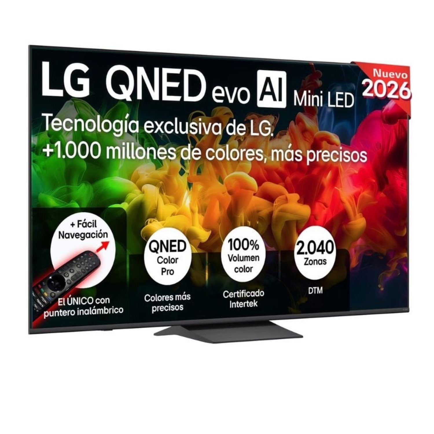 Televisor LG QNED evo AI QNED8EB Mini LED 75QNED8EB3A 75"/ Ultra HD 4K/ Smart TV/ WiFi