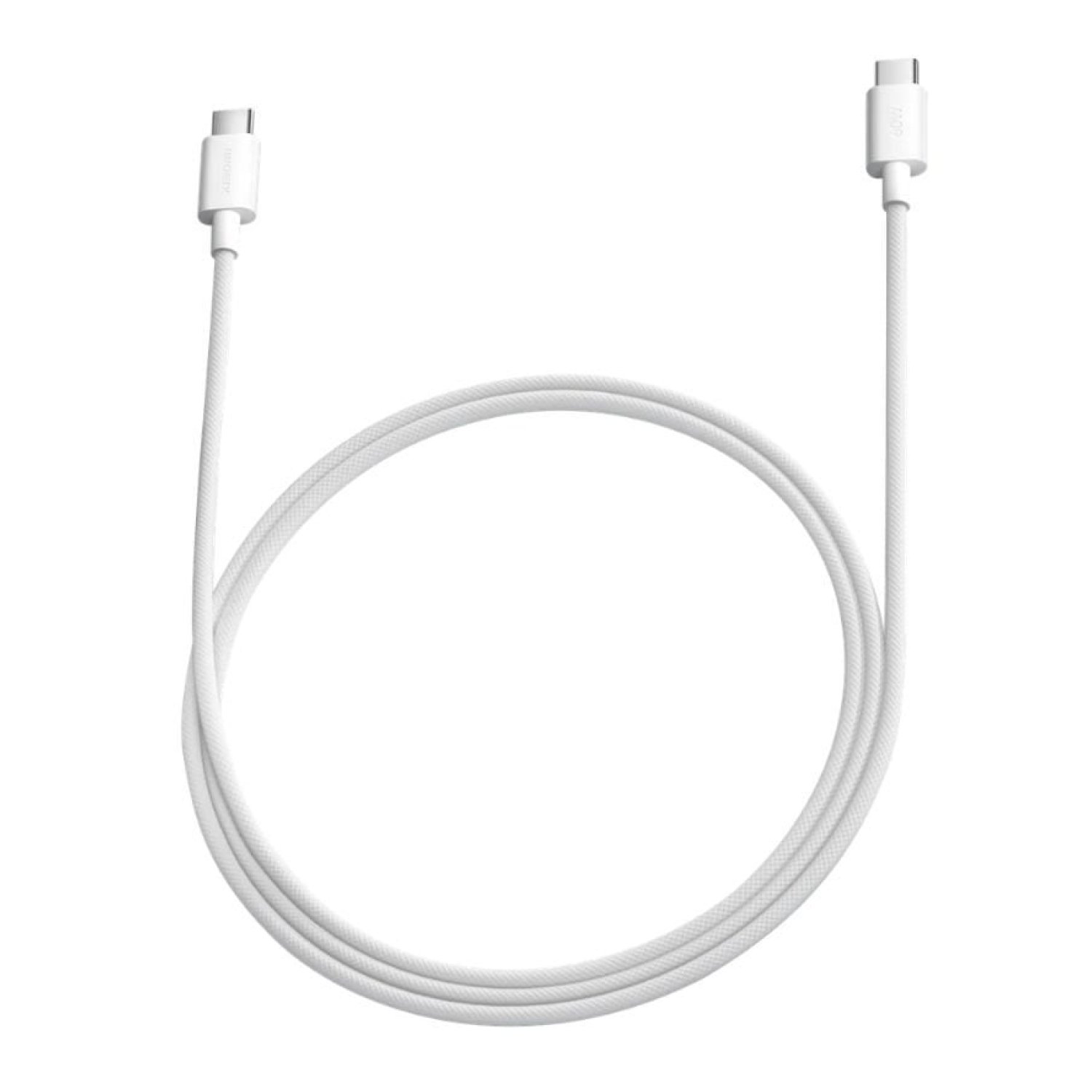 Cable USB 2.0 Tipo-C 3A Xiaomi Braided/ USB Tipo-C Macho - USB Tipo-C Macho/ Hasta 60W/ 480Mbps/ 1m/ Blanco