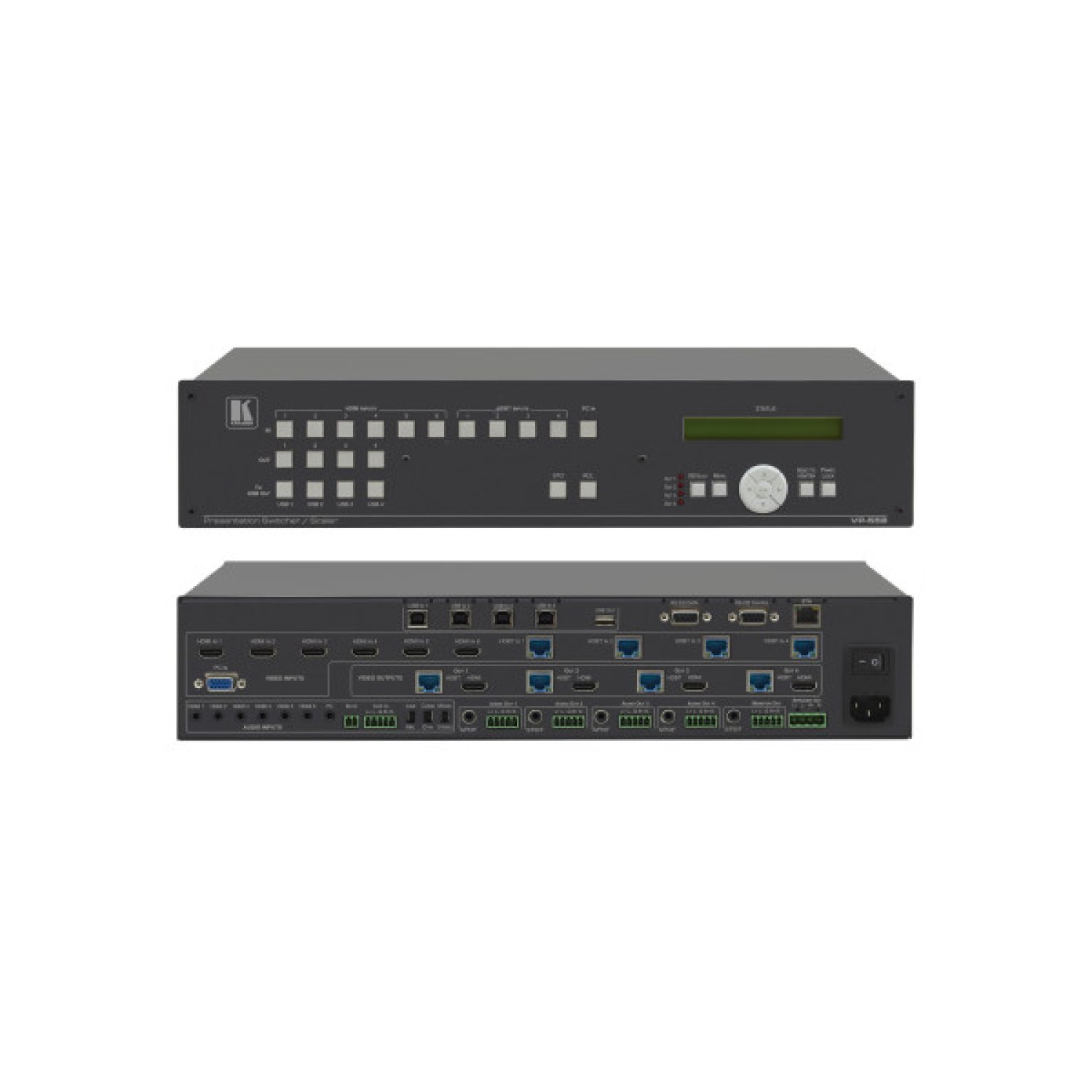 (CONSULTAR STOCK) KRAMER PRESENTATION SYSTEMS AVSM BOARDROOM PRESENTATION SWITCHER/QUAD SCALER-MODEL (VP-558/220V) (70-00558020)