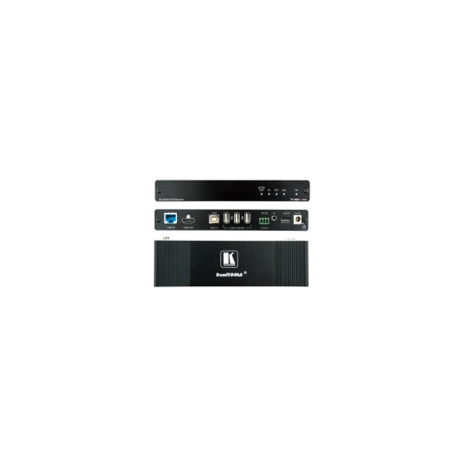 Kramer Electronics TP-590R extensor audio/video Receptor AV Negro