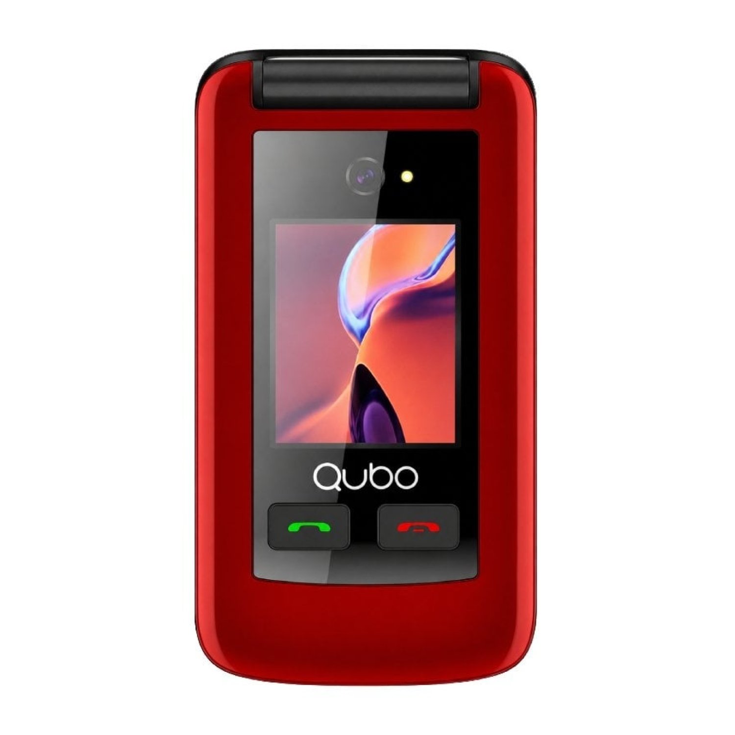 Teléfono Móvil Qubo X-247RDC 4G para Personas Mayores/ Rojo