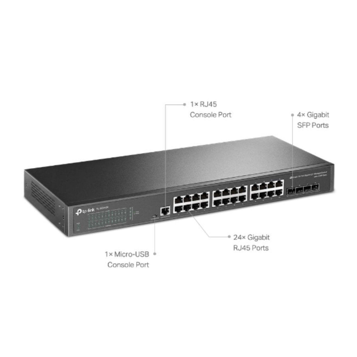 Switch Gestionable TP-Link Omada TL-SG3428 28 Puertos/ RJ-45 10/100/1000/ SFP