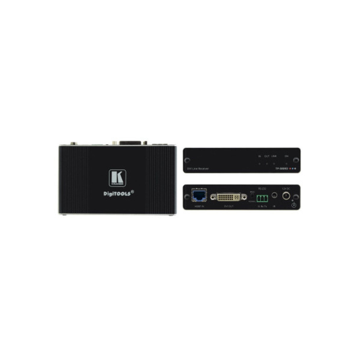 Kramer Electronics TP-580RD extensor audio/video Receptor AV Negro