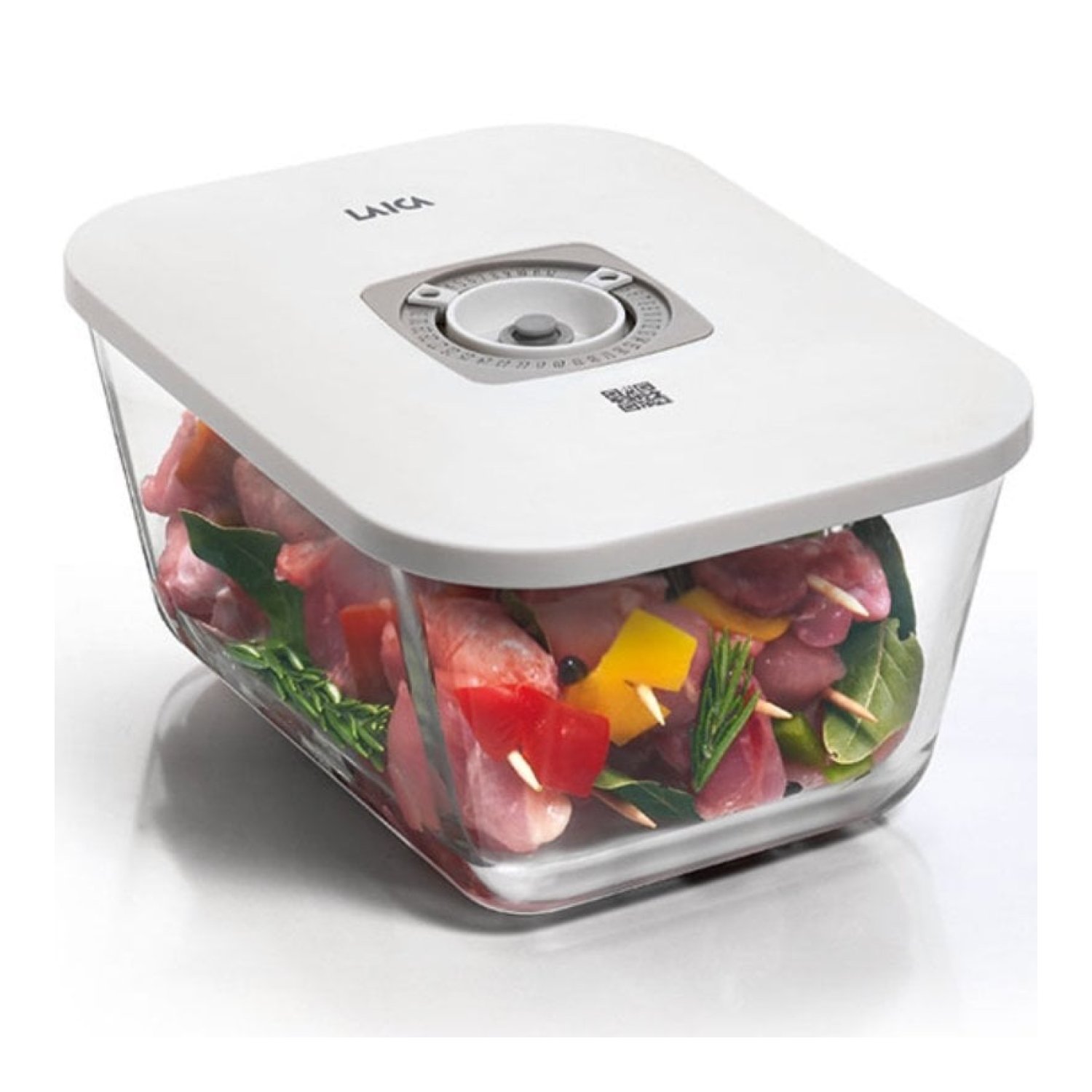 Recipiente de Cristal Laica VT33070/ con Funcion al Vacio/ Capacidad 2.7L