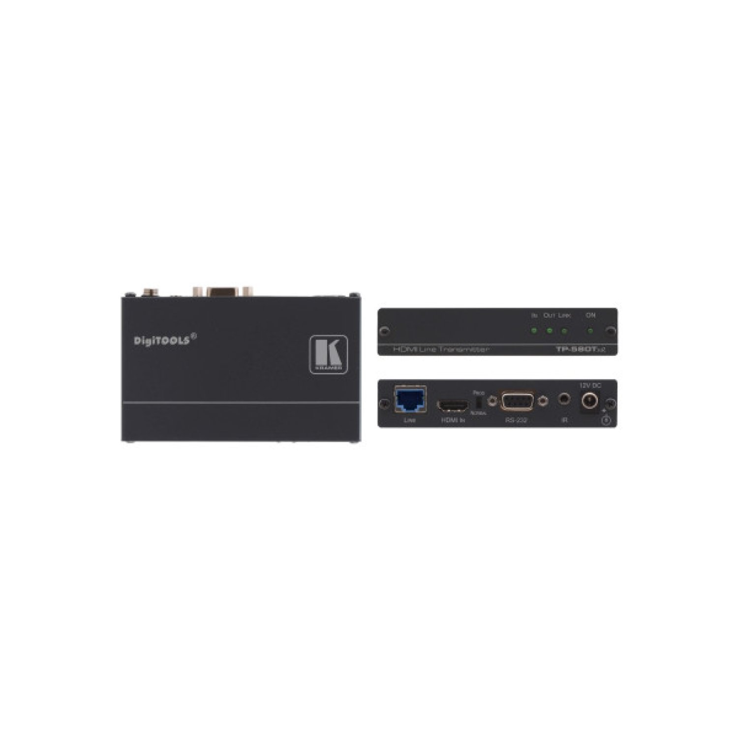 KRAMER AVSM 4K60 4:4:4 HDMI EXTENDER WITH USB, ETHERNET, RS–232, & IR OVER EXTENDED–REACH HDBASET 3.0 - EXT3-XR-TR (50-80572290)