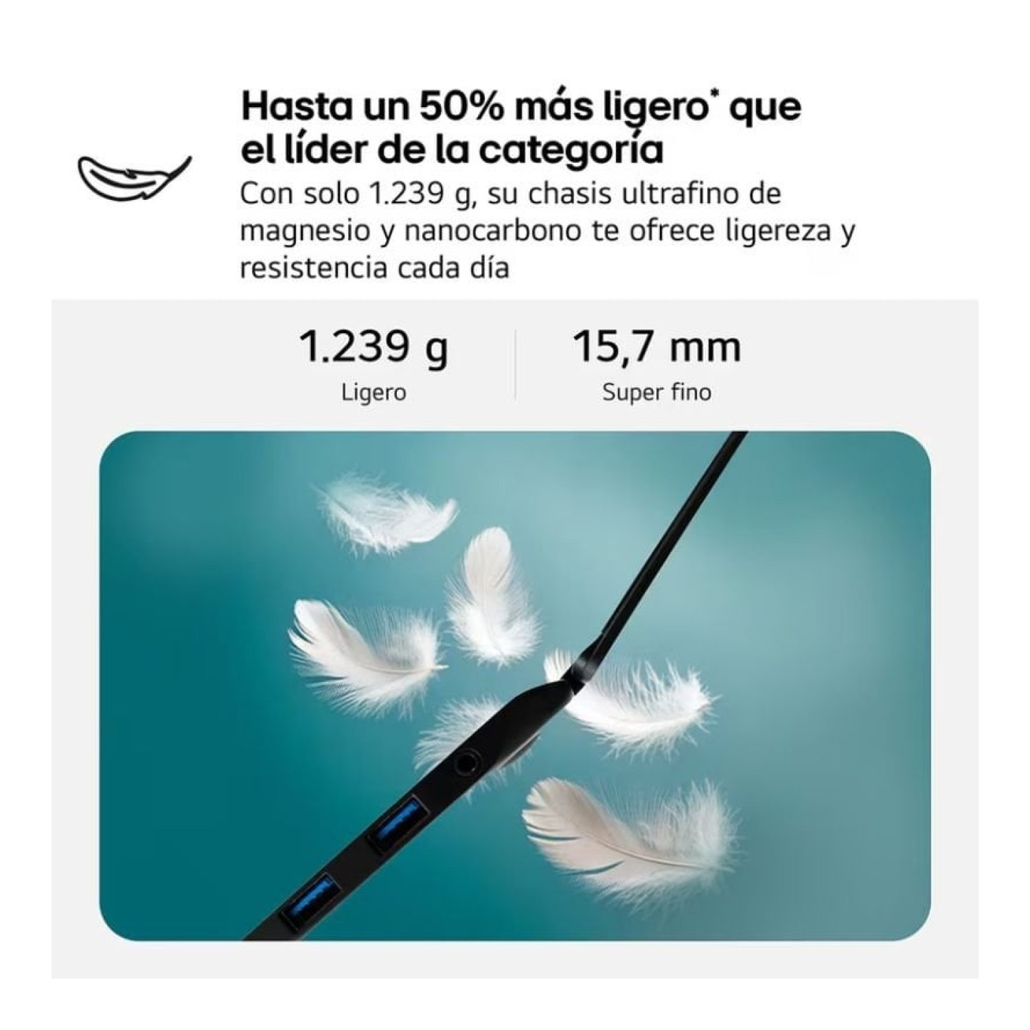 Portátil LG Gram 16Z90TL-G.AU85BN Intel Core Ultra 7-258V/ 32GB/ 512GB SSD/ 16"/ Win11