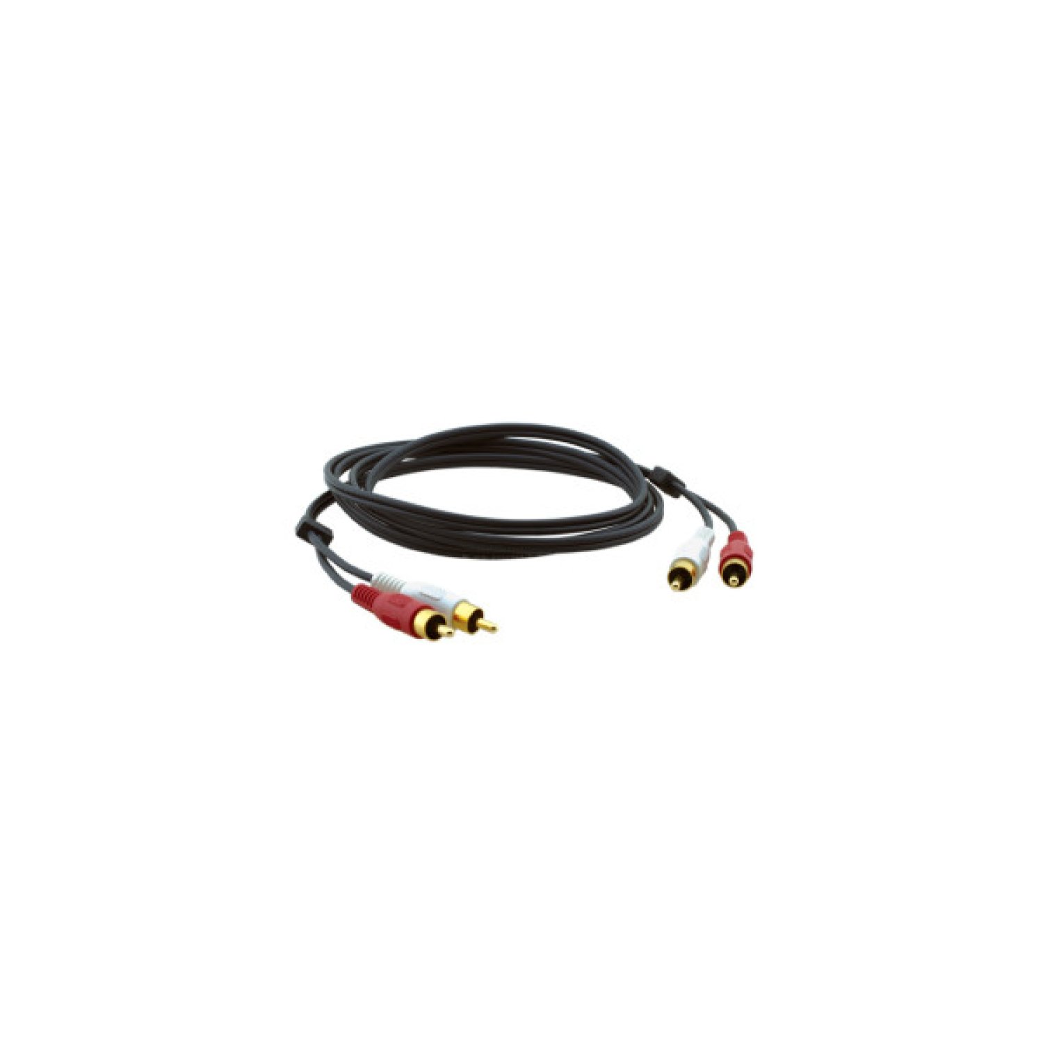 Kramer Electronics 2xRCA, M/M, 15.2m cable de audio 15,2 m RCA Negro