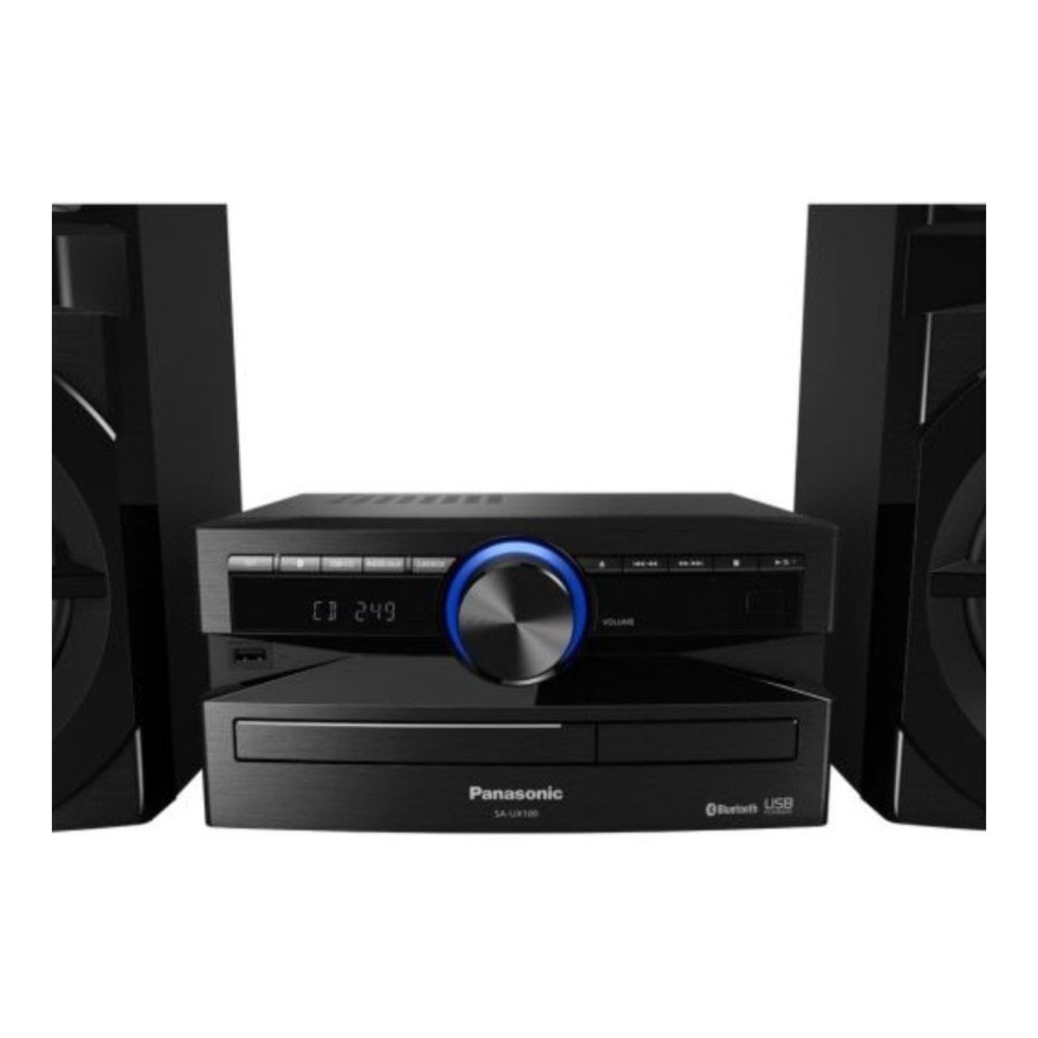 Microcadena con bluetooth Panasonic SC-UX100E-K/ 300W/ Negro