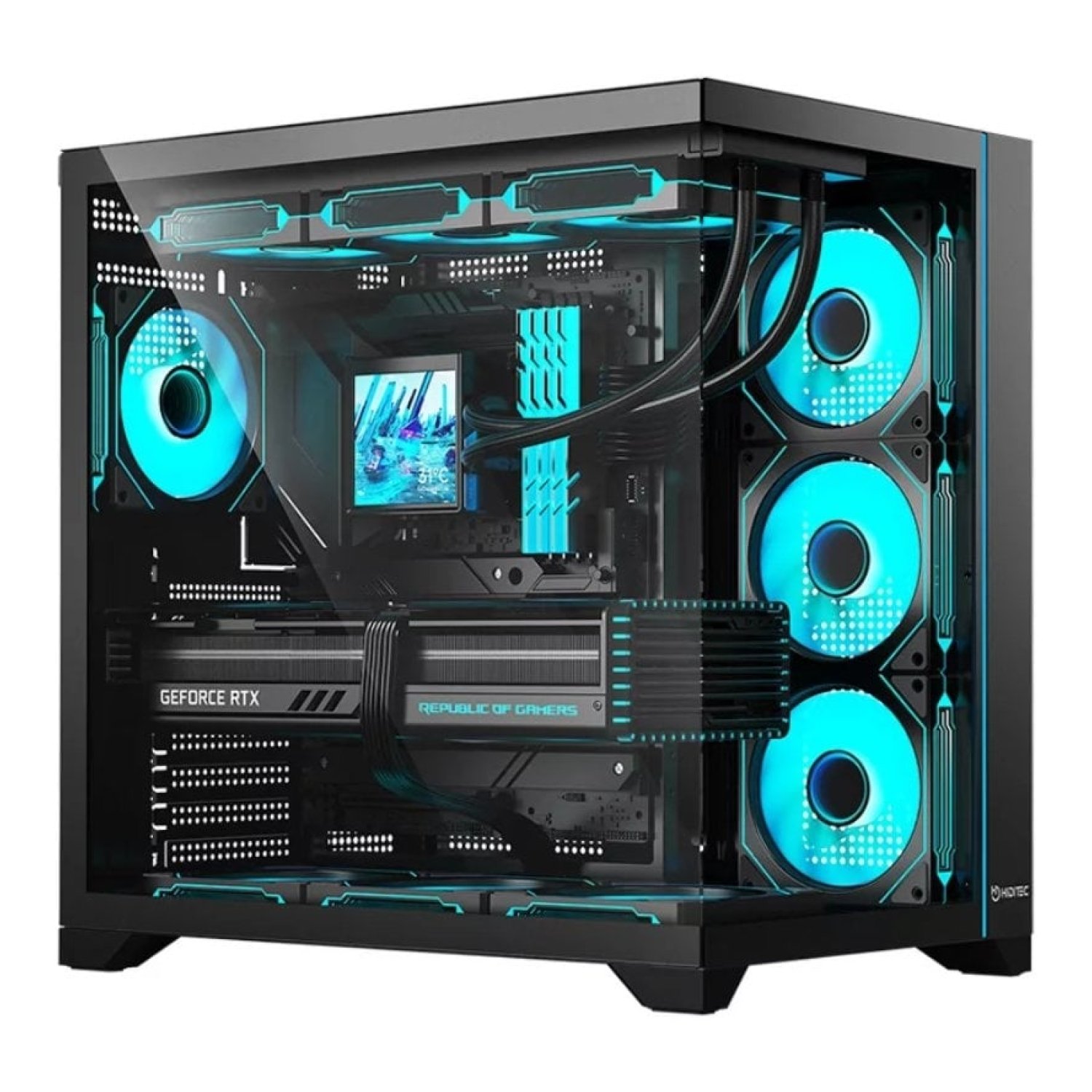 Caja Gaming Semitorre Hiditec H3 Pro